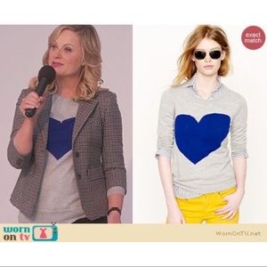 AS SEEN ON TV! 📺 J. Crew Blue Heart Sweater